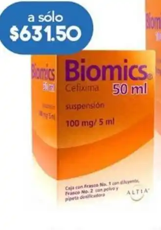 Farmacia San Pablo Biomics suspensión 100mg/5ml 50ml oferta
