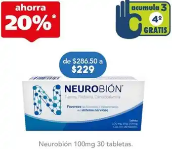 Farmacia San Pablo Neurobión 100mg 30 tabletas oferta
