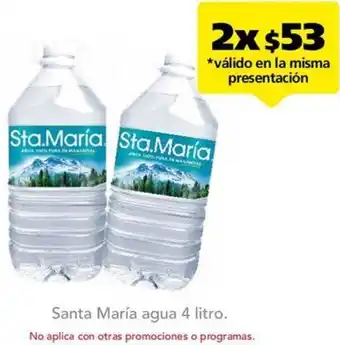 Farmacia San Pablo Santa María agua 2x4L oferta