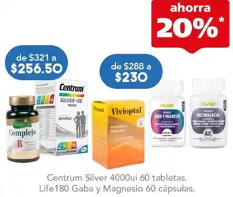 Farmacia San Pablo Centrum Silver 4000ui 60 tabletas oferta