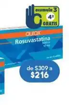 Farmacia San Pablo Aurax - rosuvastatina 10mg 30 tabletas oferta