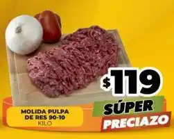 Merco Molida pulpa de res 90-10 oferta