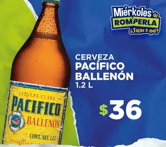 CERVEZA PACÍFICO BALLENÓN 1.2 L