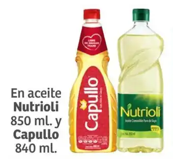 Soriana Híper En aceite Nutrioli 850 ml. y Capullo 840 ml. oferta