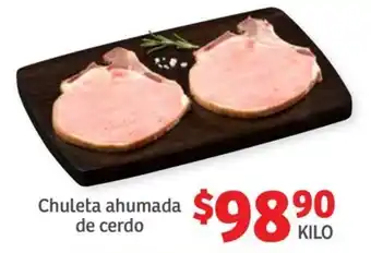 Soriana Híper Chuleta ahumada de cerdo, kilo oferta