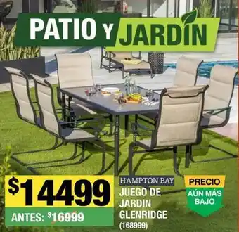 The Home Depot Hampton bay - juego de jardin glenridge oferta