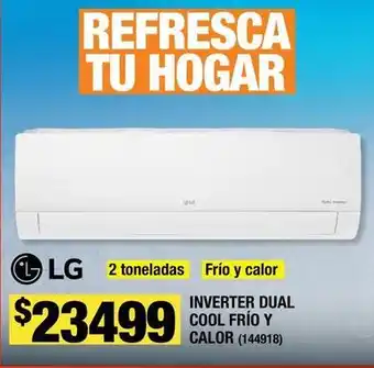 The Home Depot Lg - inverter dual cool frío y calor oferta