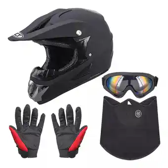 Mercado Libre Casco Para Moto Deportivo Certificado Dot Con Gafas Guantes oferta