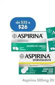 Farmacia San Pablo Aspirina - 500mg 20 tabletas oferta