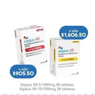 Farmacia San Pablo Xigduo xr - 5/1000mg 28 tabletas oferta