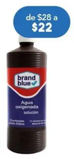 Farmacia San Pablo Brand Blue agua oxigenada 500ml. oferta