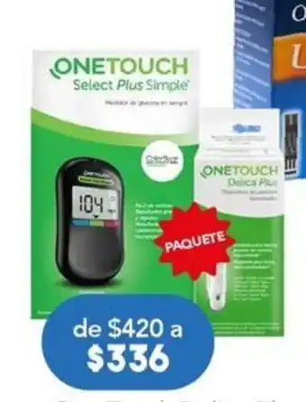 Farmacia San Pablo One Touch Delica Plus glucómetro+dispositivo de punción 2 piezas oferta