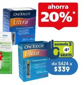 Farmacia San Pablo One Touch Ultra 50 tiras oferta