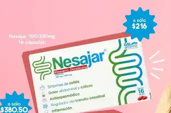 Nesajar 100/300mg 16 cápsulas.