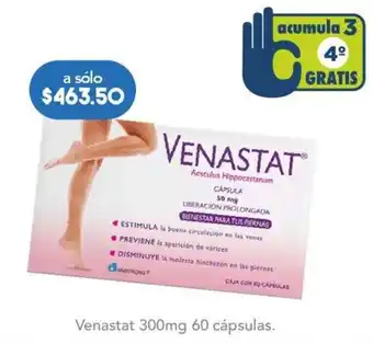 Farmacia San Pablo Venastat 300mg 60 cápsulas. oferta