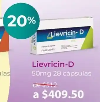 Farmacia San Pablo Lievricin-D 50mg 28 cápsulas oferta