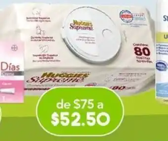 Farmacia San Pablo Huggies Supreme 80 toallitas húmedas oferta