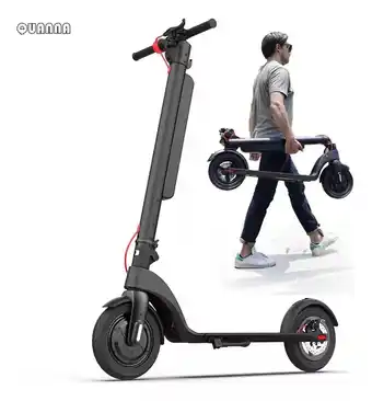Mercado Libre Quanna Hx-x8 scooter eléctrico patín plegable para adultos motor max hasta 350w velocidad máxima 40-45km/h batería 10ah auton oferta