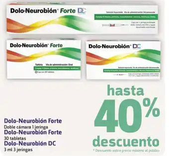 Farmacon Dolo-Neurobión Forte Doble cámara 1 jeringa Dolo-Neurobión Forte 30 tabletas oferta