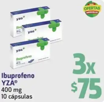 Farmacon Ibuprofeno YZA 3x400mg 10 cápsulas oferta