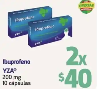 Farmacon Ibuprofeno YZA 2x200mg 10 cápsulas oferta