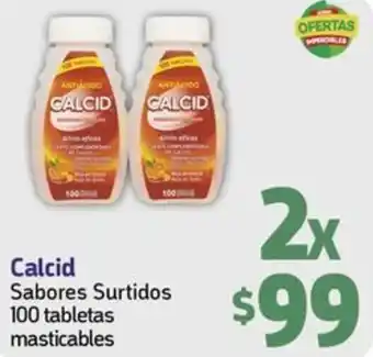 Farmacon Calcid Sabores Surtidos 2x100 tabletas masticables oferta