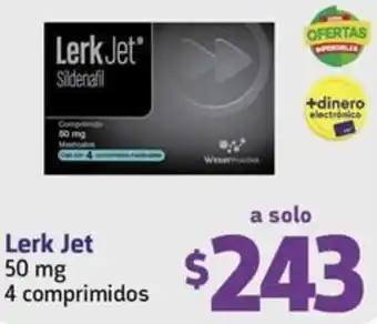 Farmacon Lerk Jet 50mg 4 comprimidos oferta