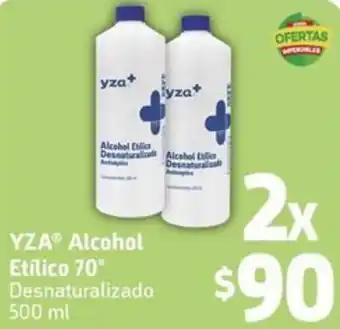 Farmacon YZA Alcohol Etílico 70° Desnaturalizado 2x500ml oferta