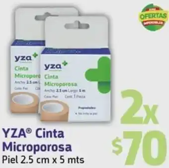 YZA Cinta Microporosa Piel 2x2.5cm x 5mts
