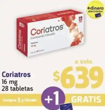 Coriatros 16mg 28 tabletas
