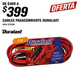 AutoZone CABLES PASACORRIENTE DURALAST oferta