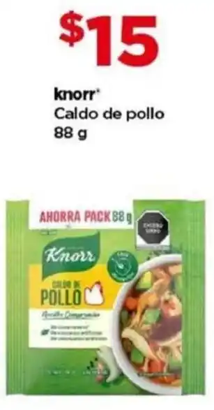 Bodega Aurrerá Knorr Caldo de pollo 88g oferta