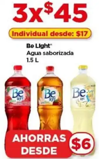 Bodega Aurrerá Be Light Agua saborizada 3x1.5L oferta