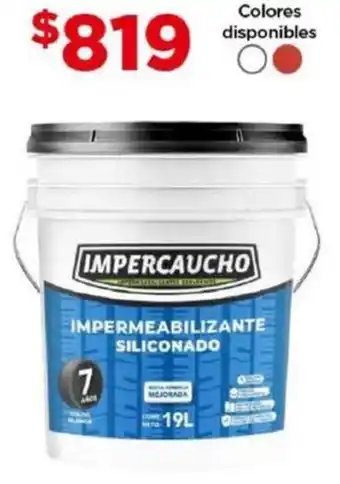 Bodega Aurrerá IMPERMEABILIZANTE SILICONADO Colores disponibles 19L oferta