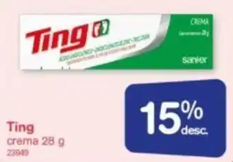 Farmacias Benavides Ting crema 28 g oferta