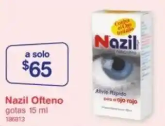 Farmacias Benavides Nazil Ofteno gotas 15 ml oferta