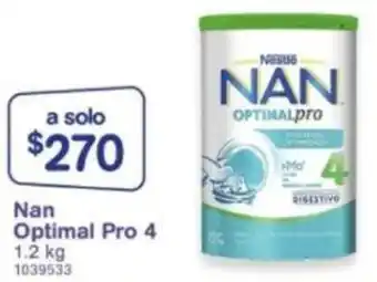 Farmacias Benavides Nan Optimal Pro 4 1.2 kg oferta