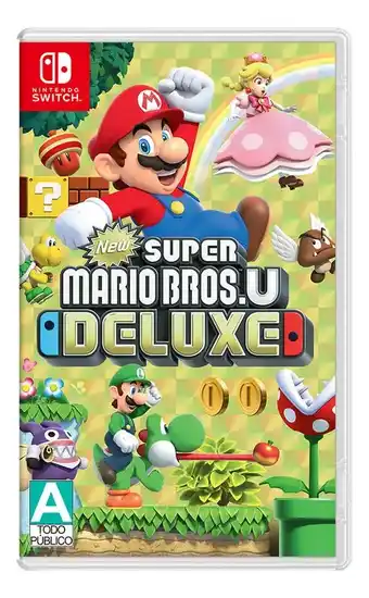 Mercado Libre Videojuego New Super Mario Bros. U Deluxe Nintendo Switch oferta