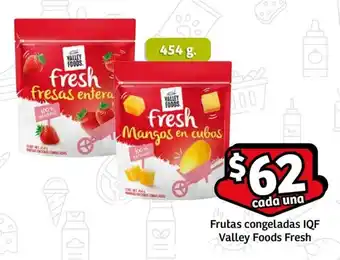 Frutas congeladas IQF Valley Foods Fresh 454 g.