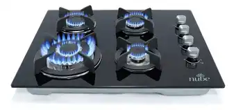 Parrilla A Gas Premiun Nube 4 Quemadores Negra Color Negro B