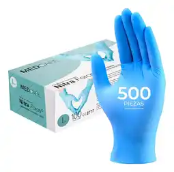 Guantes De Nitrilo Libre De Latex Sin Polvo Azul Negro 500pz