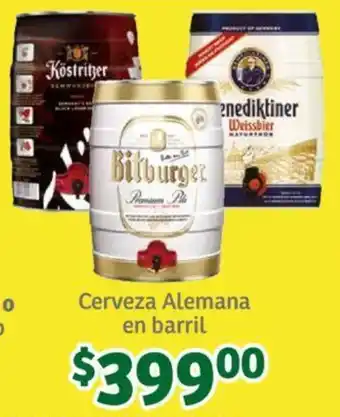 Soriana Súper Cerveza Alemana en barril oferta