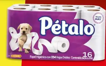 Soriana Súper Papel higiénico Pétalo ultra jumbo 16 rollos 234 hojas dobles oferta