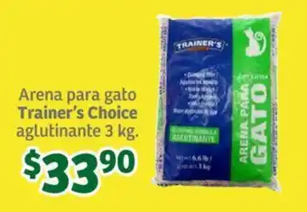 Soriana Súper Arena para gato Trainer's Choice aglutinante 3 kg. oferta