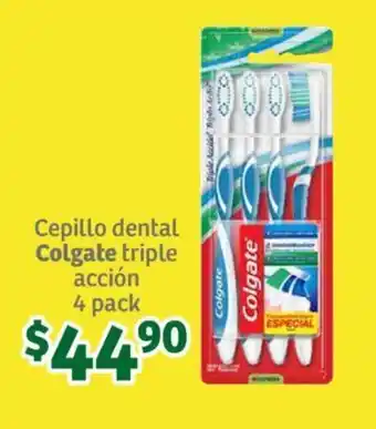 Soriana Súper Cepillo dental Colgate triple acción 4 pack oferta