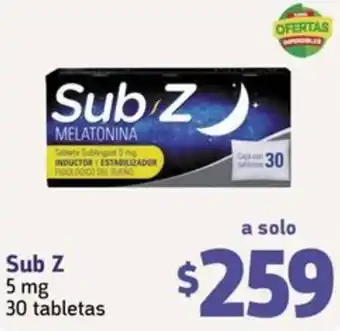 Sub Z 5mg 30 tabletas