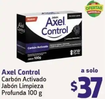 Farmacon Axel Control Carbón Activado Jabón Limpieza Profunda 100g oferta