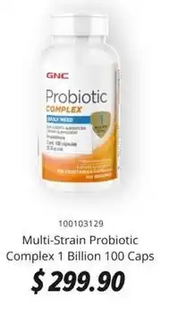 GNC Gnc - probióticos 1 billón ufc 100 cápsulas oferta