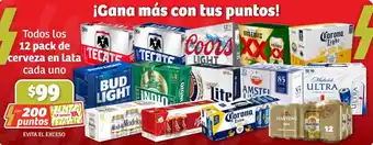 Soriana Híper Todos los 12 pack de cerveza en lata cada uno oferta