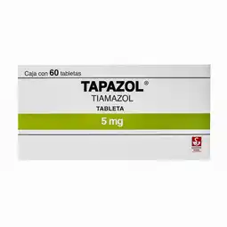 Farmacias YZA Tapazol 5Mg 60 Tabs oferta